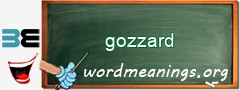 WordMeaning blackboard for gozzard